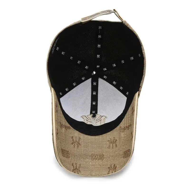 Unisex Embroidered Cotton Baseball Cap with Vintage Inspired Design for Everyday Casual Wear