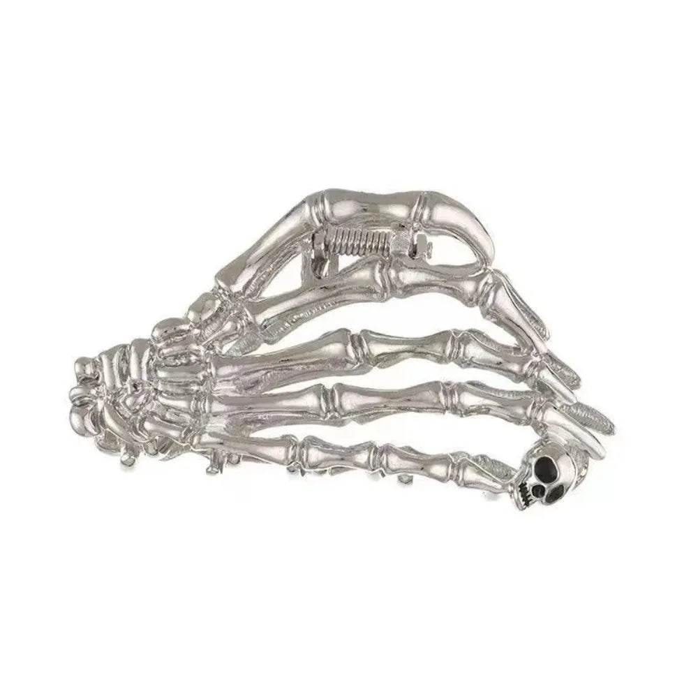 Skull Hair Claw Clip Gothic Y2K Alternative Statement Fashion Accessory