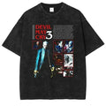Retro Hunter Anime Graphic Oversized Washed Cotton Streetwear T-Shirt
