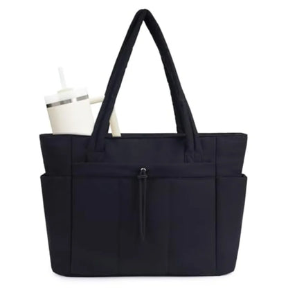Large Capacity Puffer Tote Bag with Utility Travel Organization