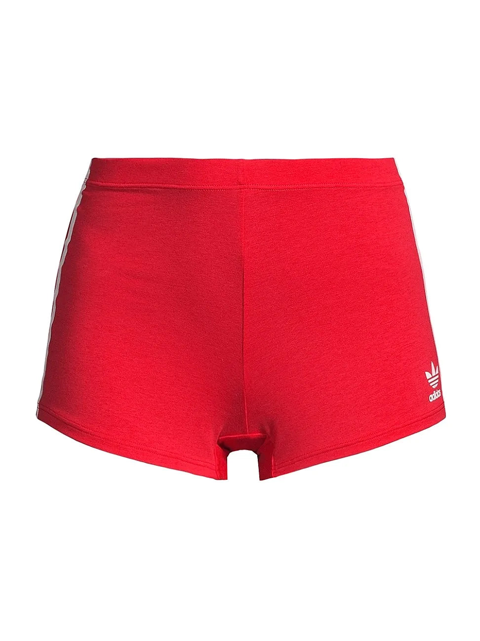 Women’s Red Cotton Boyshort Panty with High-Rise Silhouette, Clean Finish and Classic Everyday Style