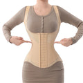 U-Shaped Underbust Waist Cincher with Wide Straps and Front Hook Closure