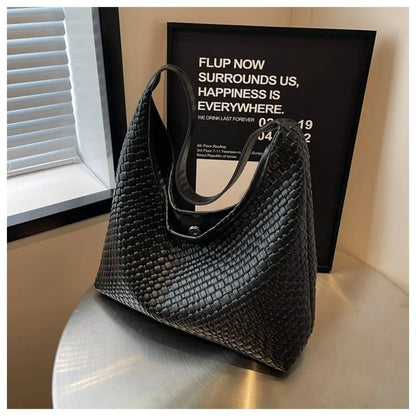 Minimal Soft Shoulder Tote Bag with Slouchy Underarm Carry Design