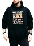 Anime Humor Streetwear Hoodie with Manga-Inspired Reaction Graphic Design