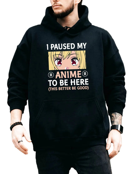 Anime Humor Streetwear Hoodie with Manga-Inspired Reaction Graphic Design
