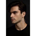 Medieval Sword Hoop Earrings for Gothic Punk and Alternative Styling
