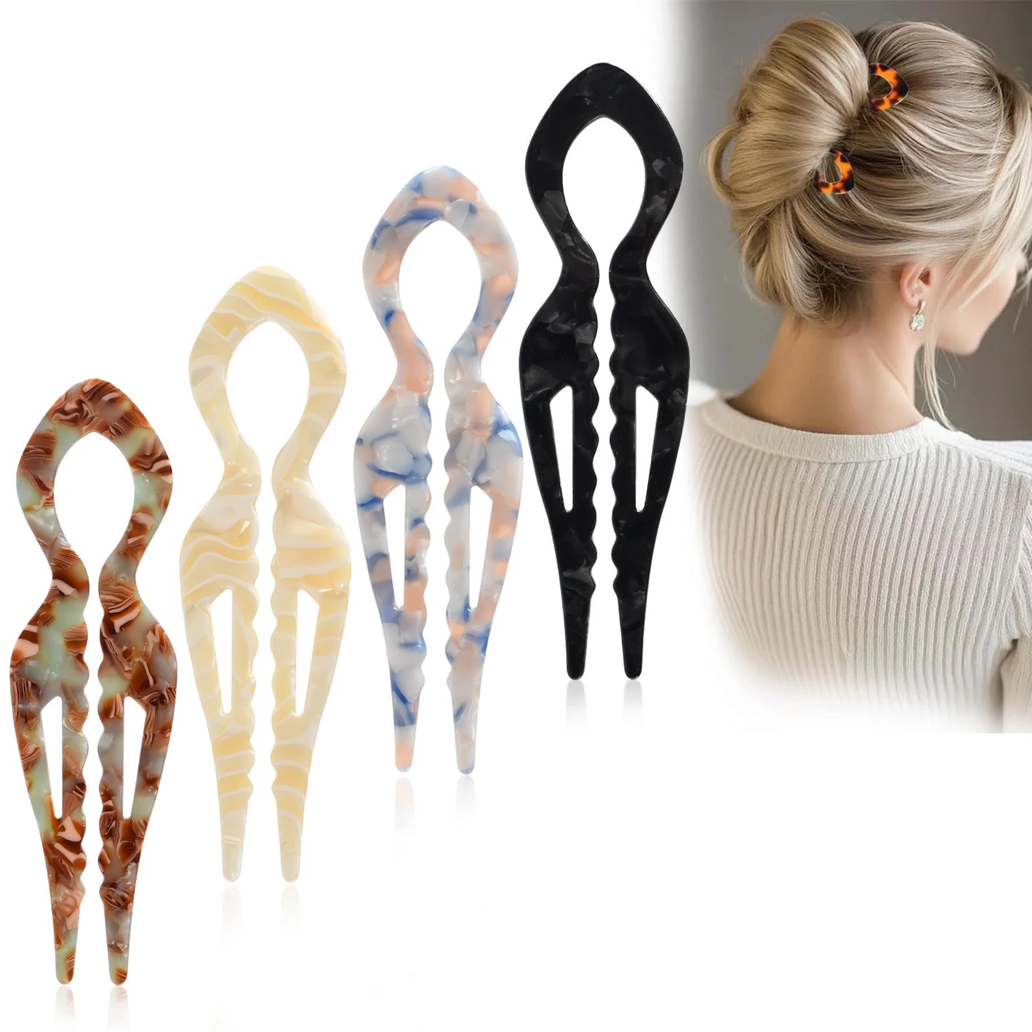 Minimalist French Twist U Shaped Hair Pin for Effortless Chic Updos