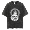 Anime Celestial Maiden Graphic T-Shirt with Gothic Manga Streetwear Artwork