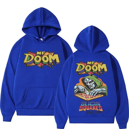 Retro Comic Graphic Hoodie with Relaxed Streetwear Fit and Back Artwork