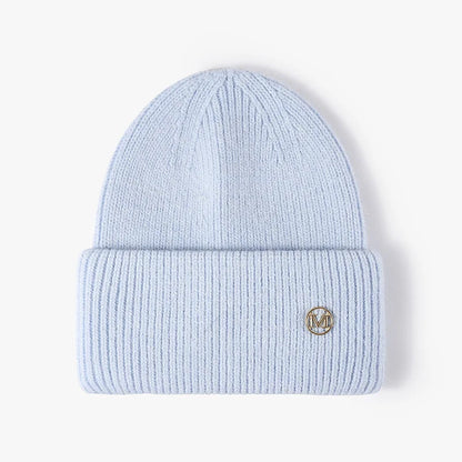 Soft Rabbit Fur Blend Acrylic Knit Beanie for Everyday Winter Casual Fashion and Comfort