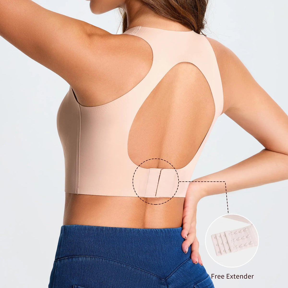 Minimalist Seamless-Style Wireless Bralette in Solid Nude with Wide Shoulder Straps