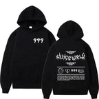 Oversized Back Graphic Hoodie with Minimal Front Detail Streetwear Design