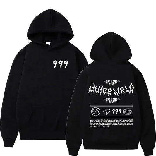 Oversized Back Graphic Hoodie with Minimal Front Detail Streetwear Design