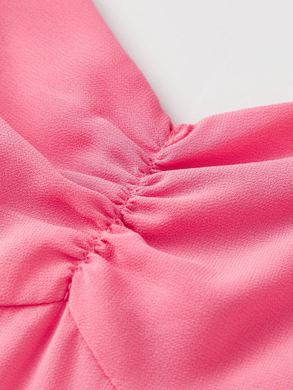 Ruffle Strap A-Line Mini Dress with Ruched Bodice and Flowy Hem