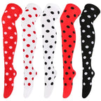 Polka Dot Over-the-Knee Socks with Soft Jacquard Knit for Casual Y2K Fashion