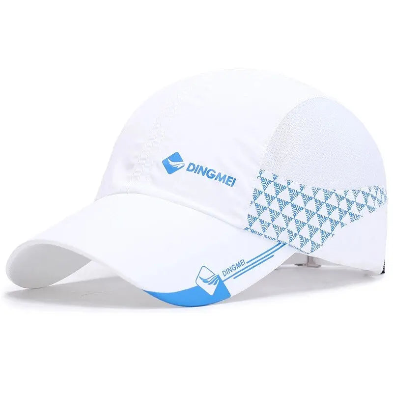 Unisex Breathable Baseball Cap with Mesh Side Panels for Outdoor Sports and Everyday Wear
