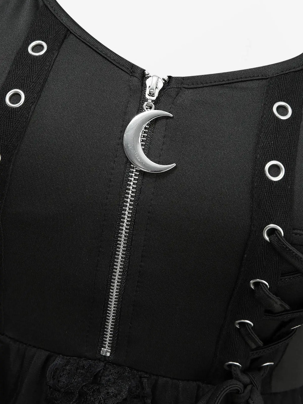 Dark Coquette Corset Mini Dress with Alternative Gothic Streetwear Style