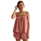 Women's Floral Print Cami and Shorts Co-Ord Set Relaxed Summer Outfit