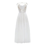 Flowing Open Back Maxi Dress With Soft Draped Movement