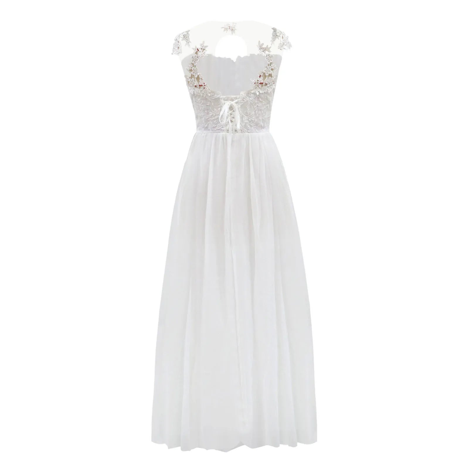 Flowing Open Back Maxi Dress With Soft Draped Movement