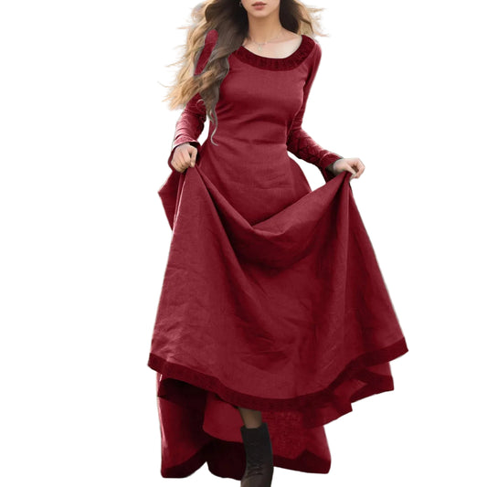 Dark Romantic Off-Shoulder Victorian Ball Gown with Dramatic Flowing Silhouette