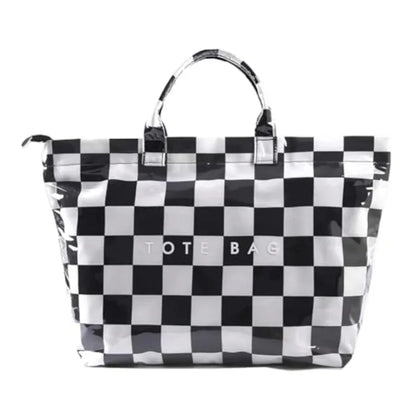 Oversized Waterproof Tote Bag with Animal Inspired Pattern Beach Carryall
