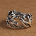 Thorn Wrapped Open Ring for Gothic Punk and Dark Romantic Fashion