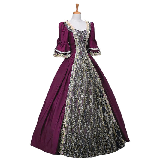 Royal Embroidered Medieval Inspired Alternative Fashion Ball Gown