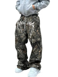 Men's Loose Fit Camouflage Print Sweatpants with Relaxed Streetwear Everyday Casual Style