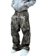 Men's Loose Fit Camouflage Print Sweatpants with Relaxed Streetwear Everyday Casual Style