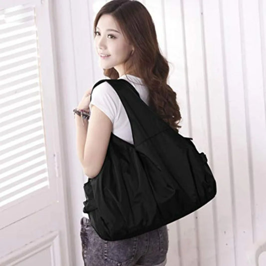 Oversized Utility Hobo Tote Bag with Lightweight Everyday Carry Design