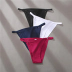 4-Piece Women’s Low-Rise Bikini Briefs Set with Soft Solid Colors, Minimal Silhouette and Everyday Lingerie Styling