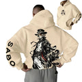 Anime Manga Oversized Hoodie With Japanese Streetwear Warrior Illustration Artwork