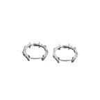 Thorn Hoop Earrings Gothic Punk Alternative Statement Jewelry