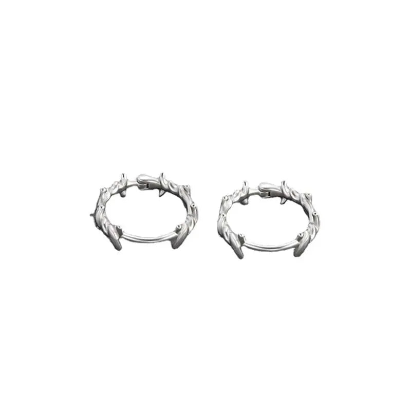 Thorn Hoop Earrings Gothic Punk Alternative Statement Jewelry