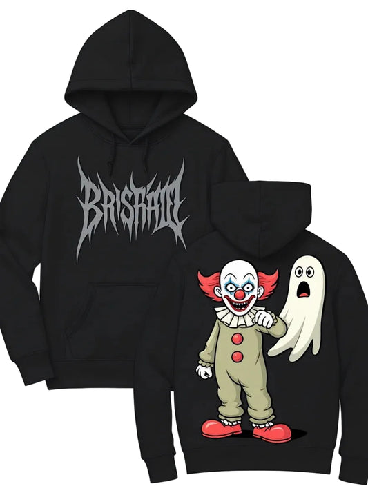 Horror Manga Streetwear Hoodie With Ghost Graphic Artwork