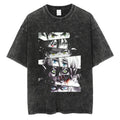 Anime Goth Manga Eyes Graphic Oversized Cotton Streetwear T-Shirt