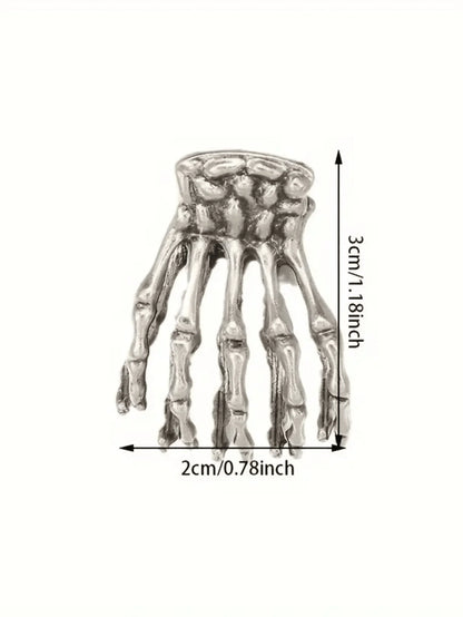 Skeleton Hand Hair Claw Clip Gothic Punk Statement Fashion Accessory