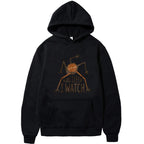 Minimalist Cat Graphic Hoodie with Relaxed Streetwear Fit and Front Artwork