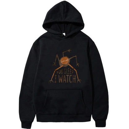 Minimalist Cat Graphic Hoodie with Relaxed Streetwear Fit and Front Artwork