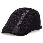Classic Cotton Ivy Flat Cap Quilted Pattern Casual Vintage Streetwear Beret Hat