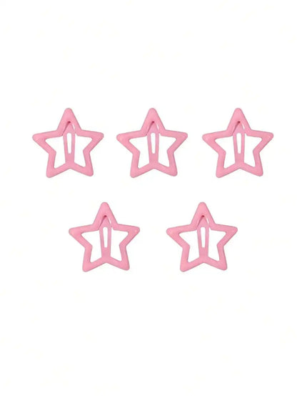 Y2K Star Hair Pin Set Celestial Alternative Fashion Accessories