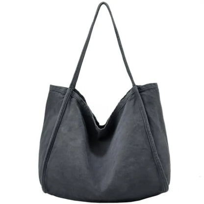 Large Slouchy Canvas Hobo Tote Bag with Relaxed Everyday Shoulder Design