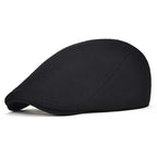 Classic Cotton Ivy Flat Cap Minimalist Driving Hat for Everyday Wear
