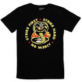 Retro Martial Arts Inspired Cotton T-Shirt with Vintage Graphic Artwork and Casual Streetwear Fit