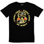 Retro Martial Arts Inspired Cotton T-Shirt with Vintage Graphic Artwork and Casual Streetwear Fit