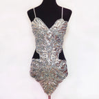 Allover Sequin Mini Dress With Sculpted Strapless Silhouette And Statement Shine
