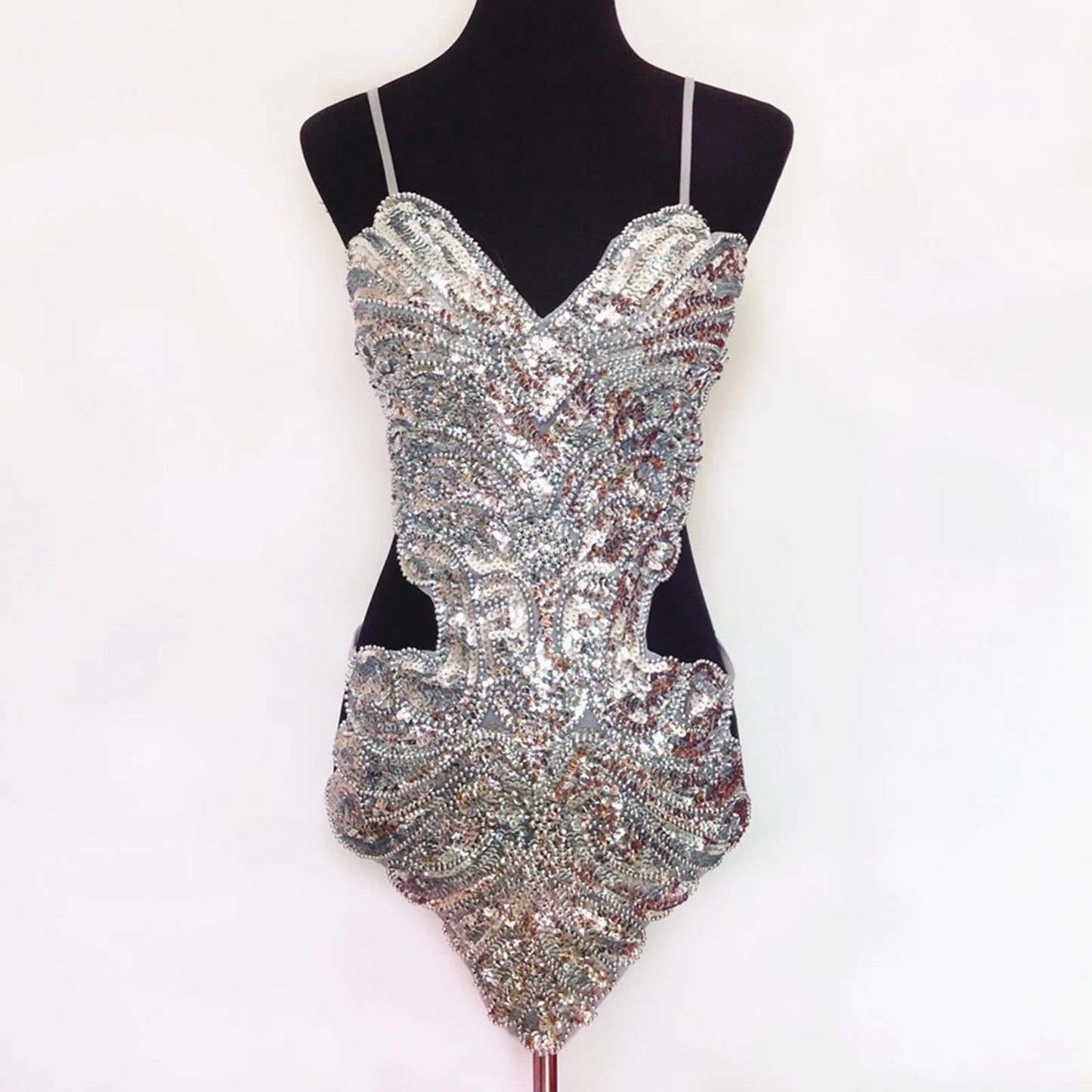 Allover Sequin Mini Dress With Sculpted Strapless Silhouette And Statement Shine