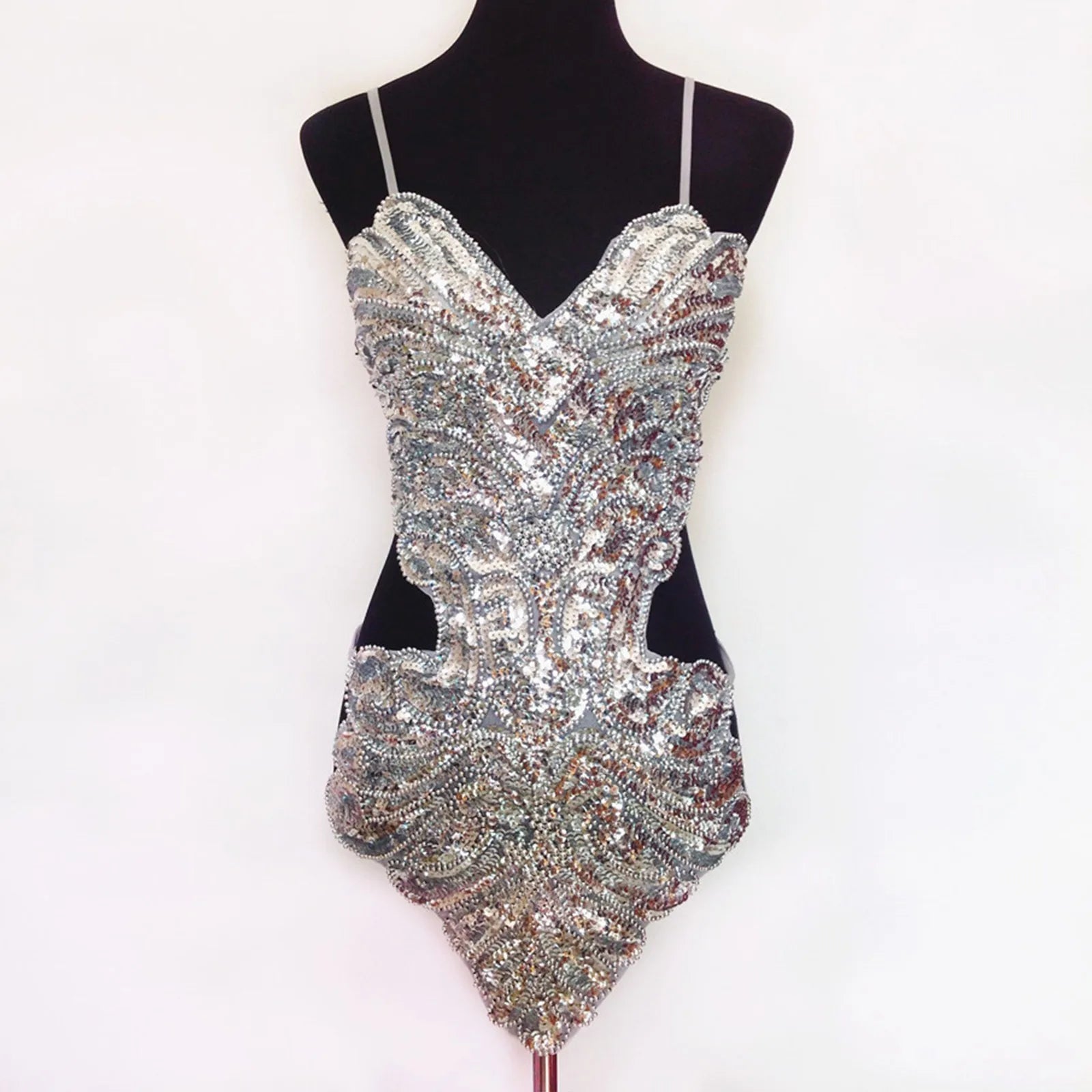 Allover Sequin Mini Dress With Sculpted Strapless Silhouette And Statement Shine