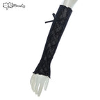 Women's Gothic A-Line Camisole Mini Dress with Detachable Sleeves and Choker Accessory Set